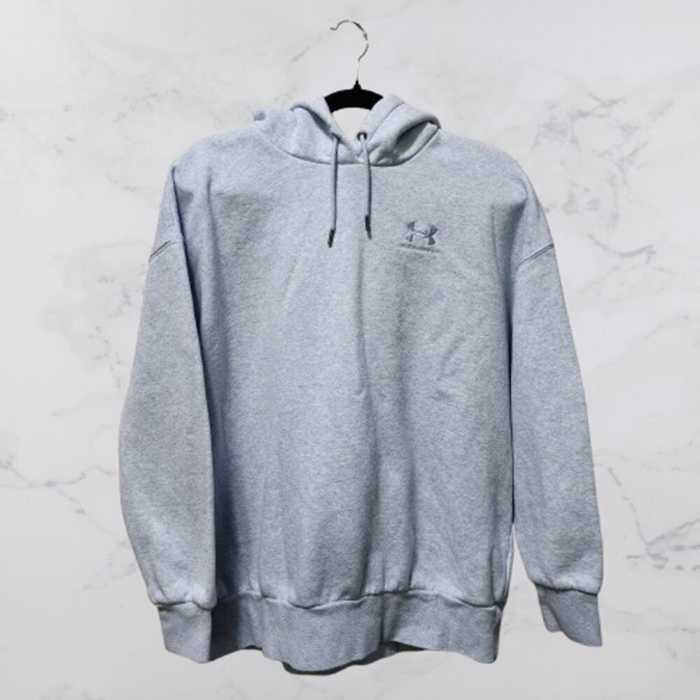 Under Armour Women's Medium Oversized Hoodie Heather Blue
